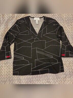 Joseph Ribkoff Geometric Shirt